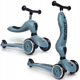 Trojkolesová kolobežka Scoot and Ride Highwaykick 1 2v1, modrá